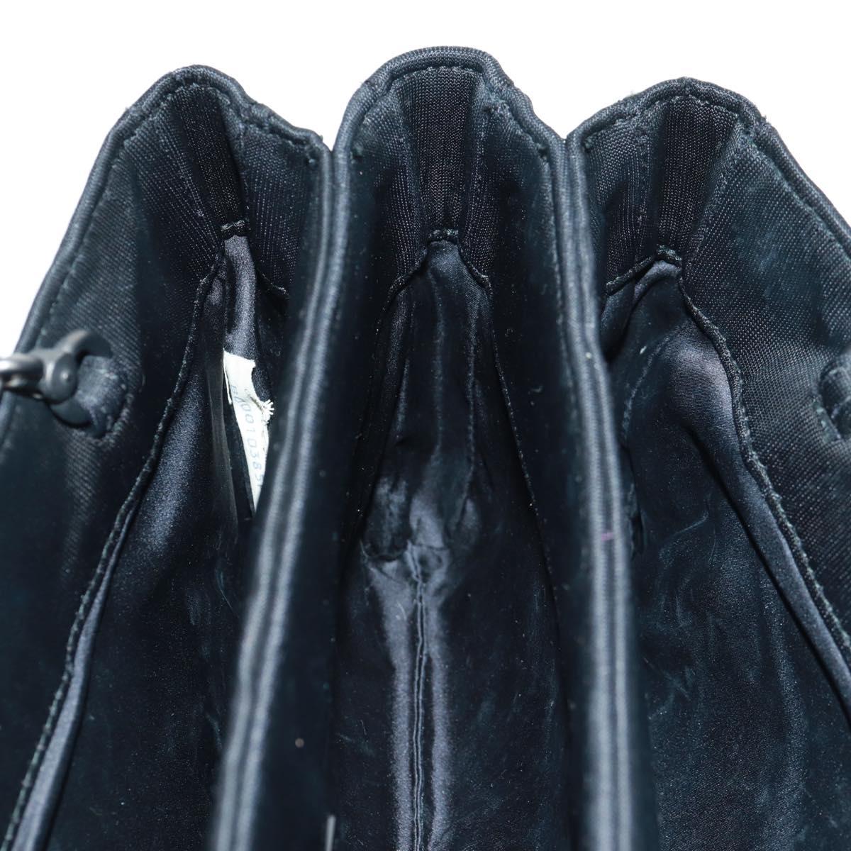 BOTTEGA VENETA INTRECCIATO Chain Hand Bag Black Auth 170936V