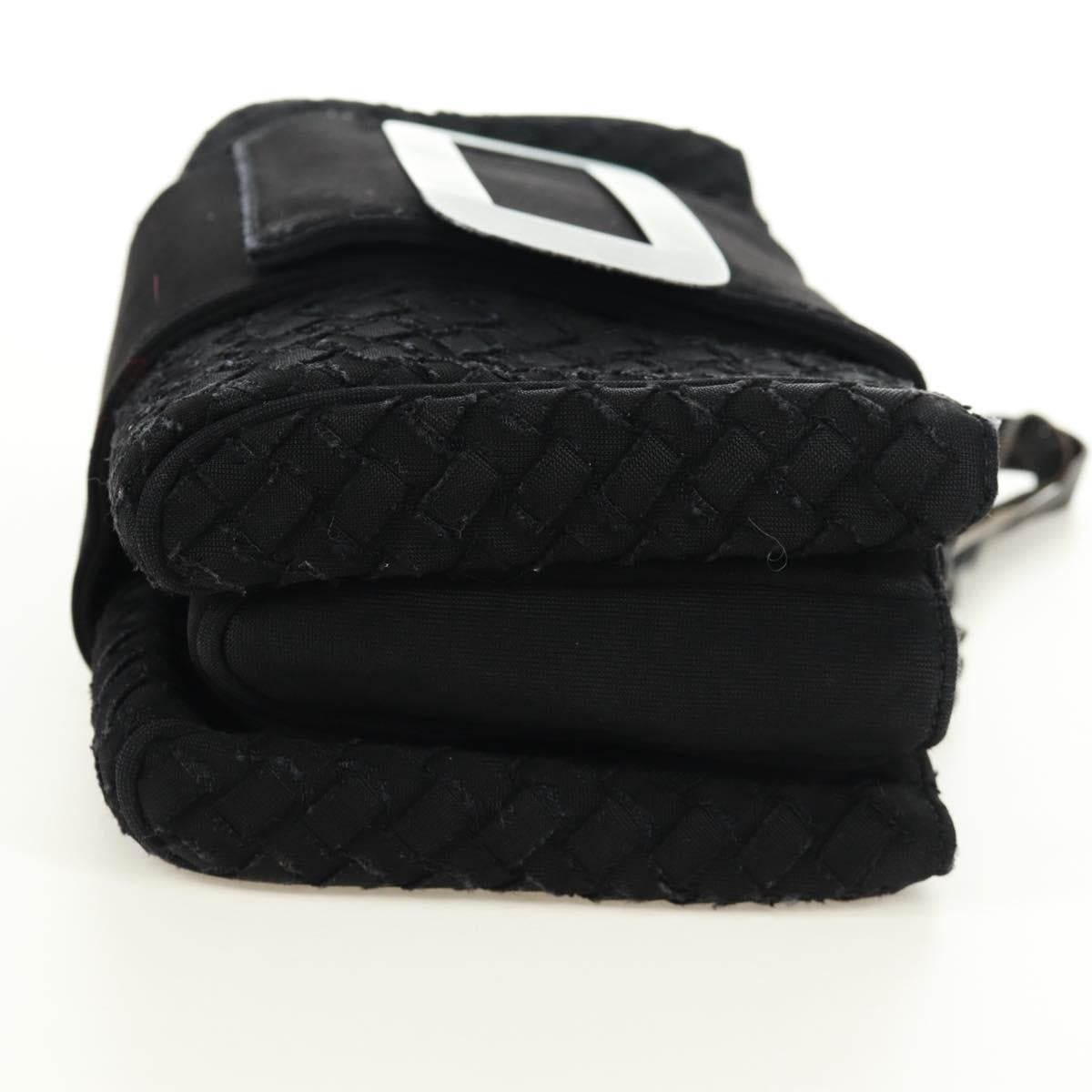 BOTTEGA VENETA INTRECCIATO Chain Hand Bag Black Auth 170936V