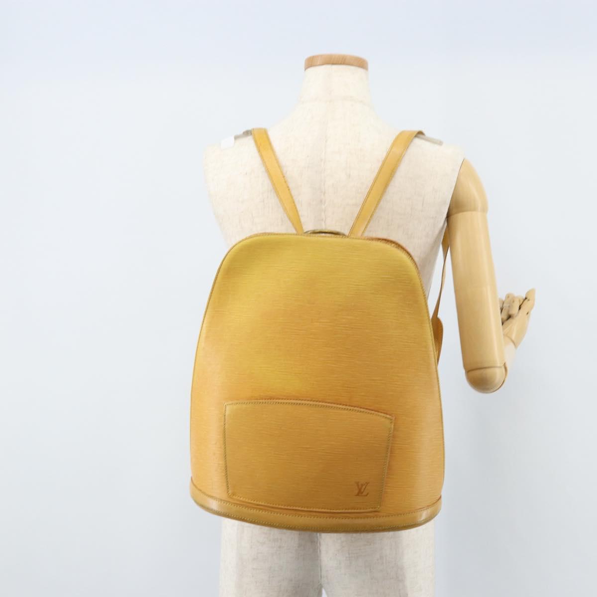 LOUIS VUITTON Epi Gobelins Backpack Yellow M52299 LV Auth 170960