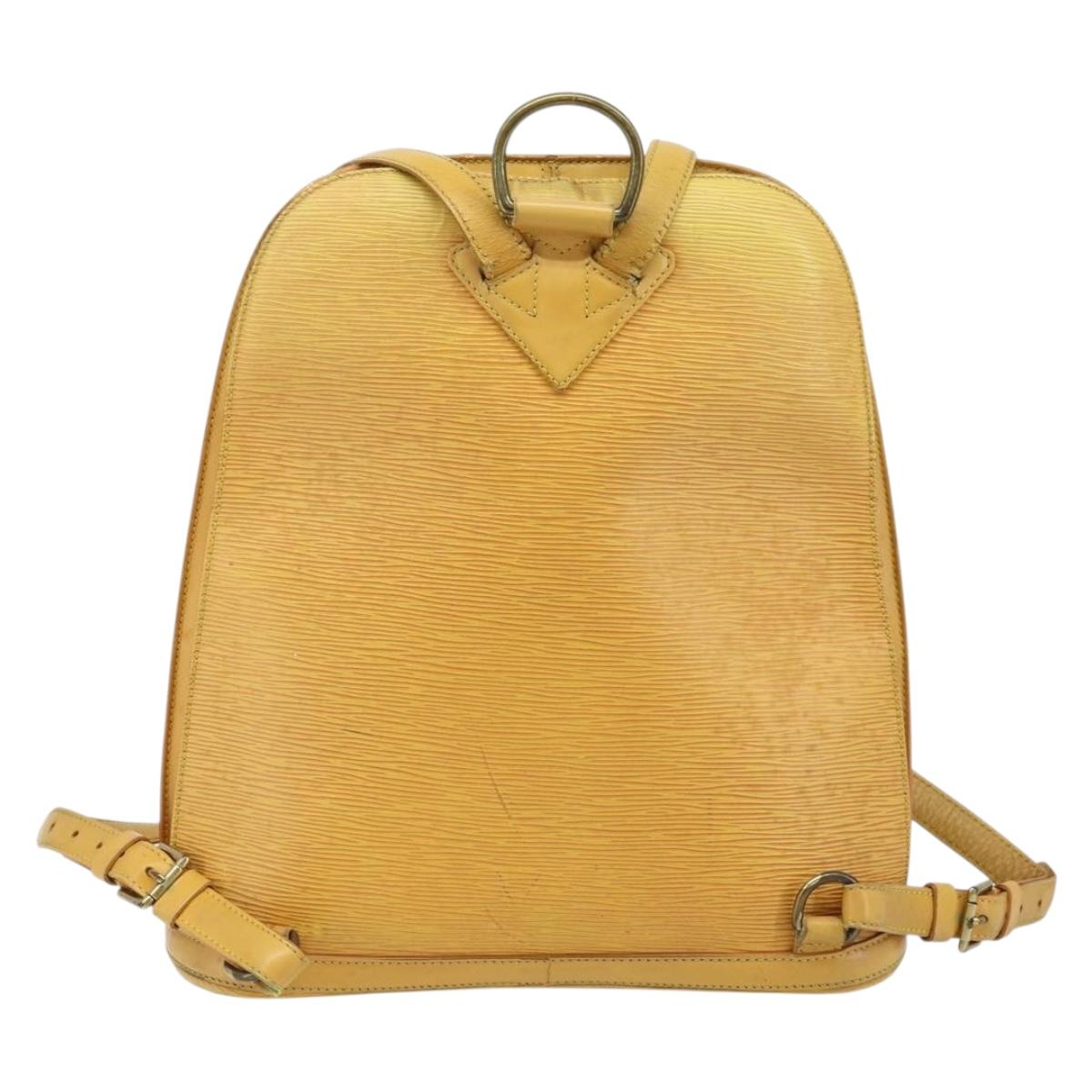 LOUIS VUITTON Epi Gobelins Backpack Yellow M52299 LV Auth 170960
