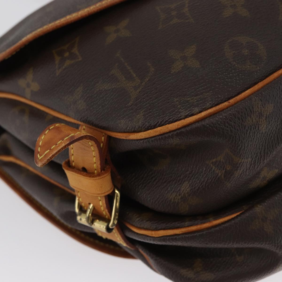 LOUIS VUITTON Monogram Saumur 30 Shoulder Bag M42256 LV Auth 170962