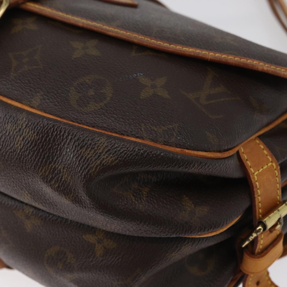 LOUIS VUITTON Monogram Saumur 30 Shoulder Bag M42256 LV Auth 170962