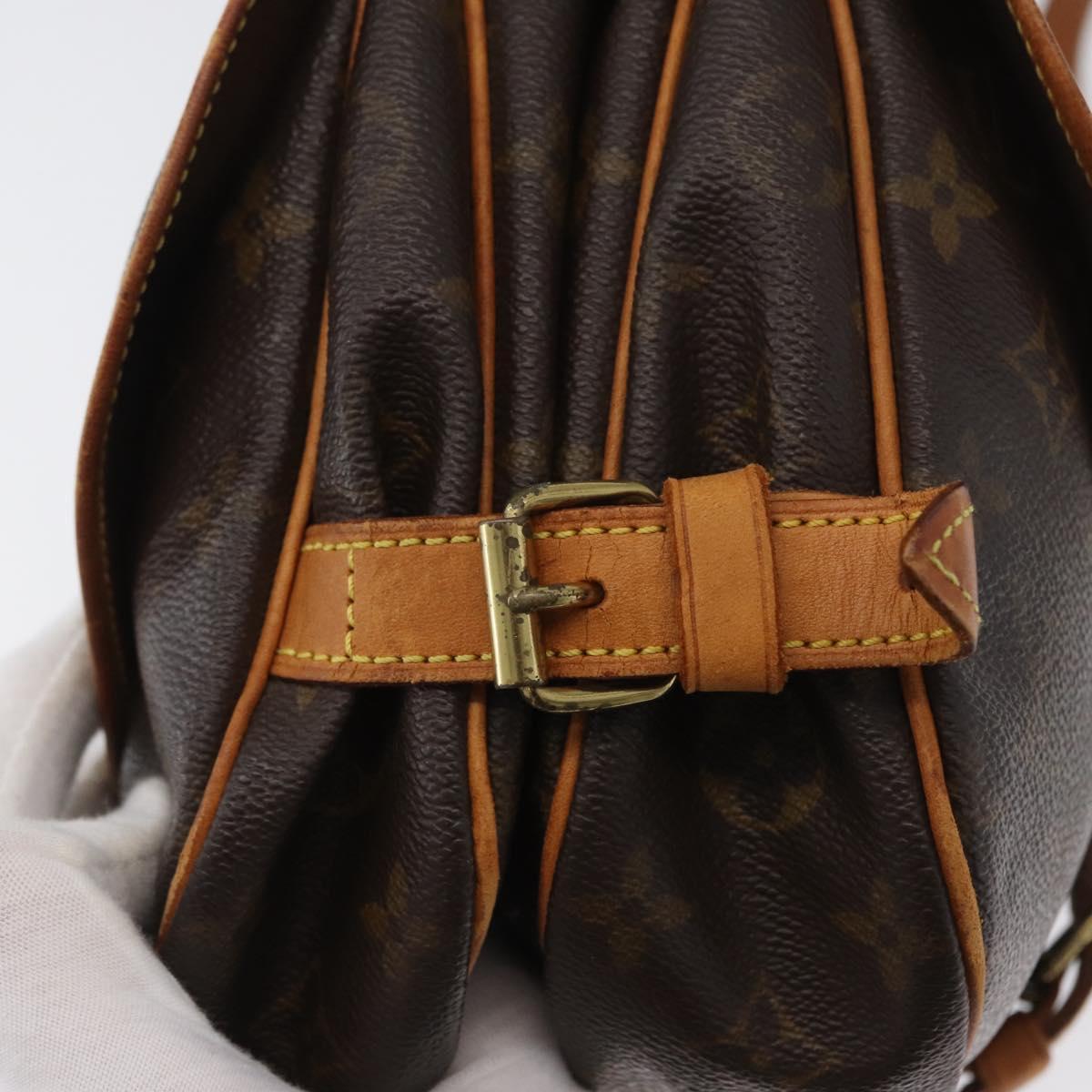 LOUIS VUITTON Monogram Saumur 30 Shoulder Bag M42256 LV Auth 170962