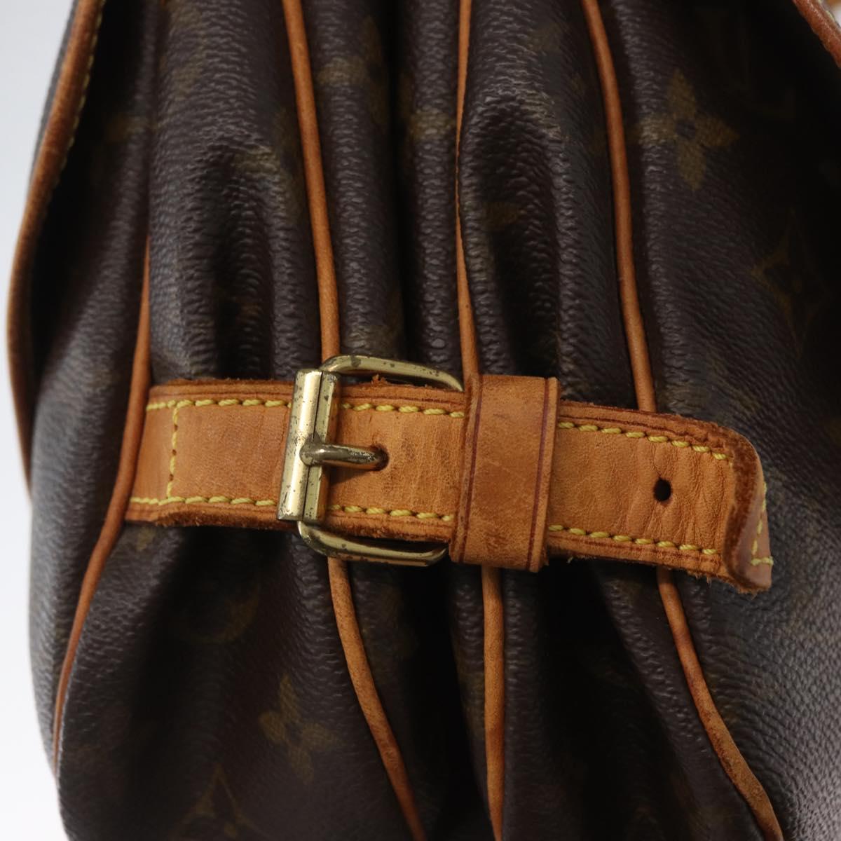 LOUIS VUITTON Monogram Saumur 30 Shoulder Bag M42256 LV Auth 170962