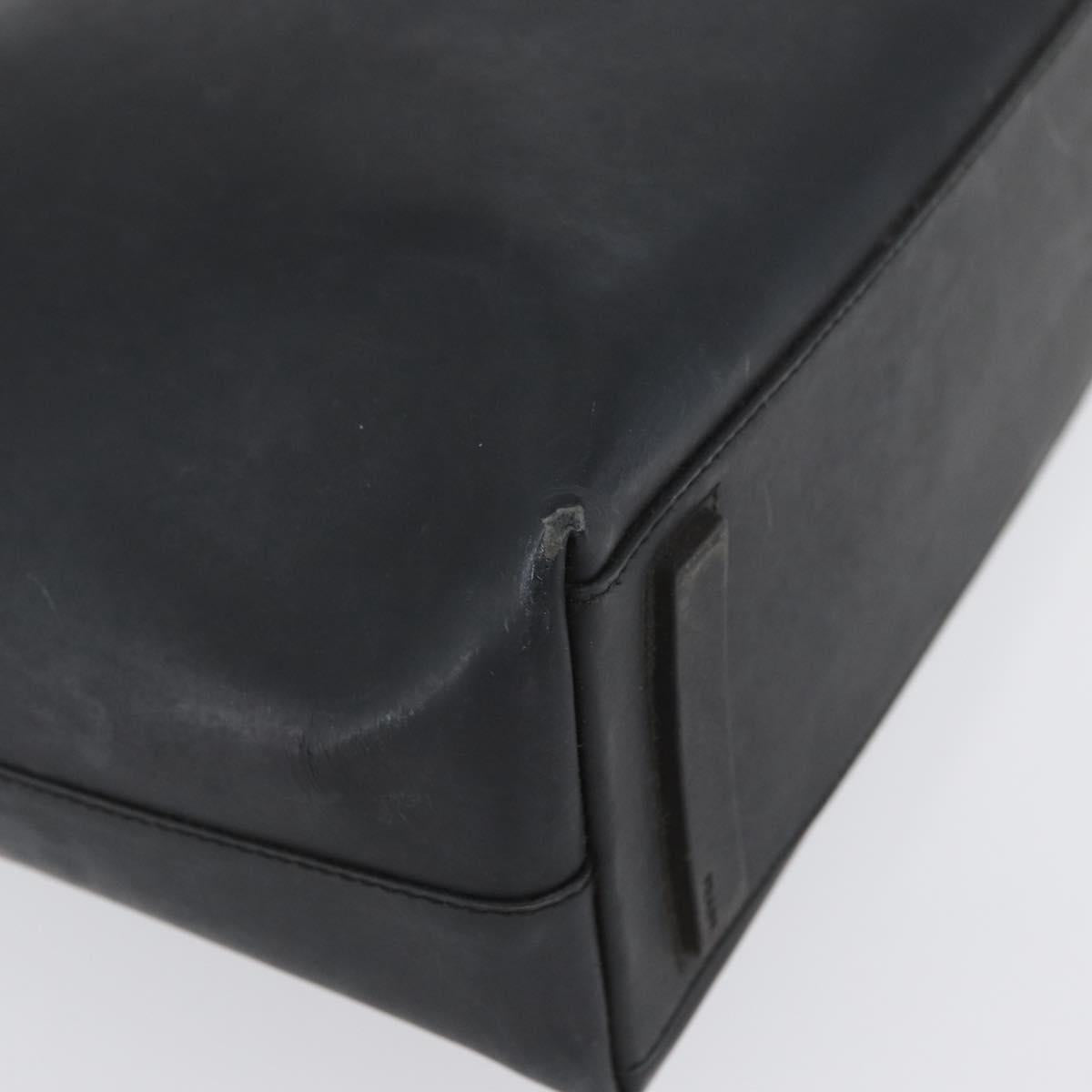 PRADA Tote Bag PVC Black Silver Auth 170971