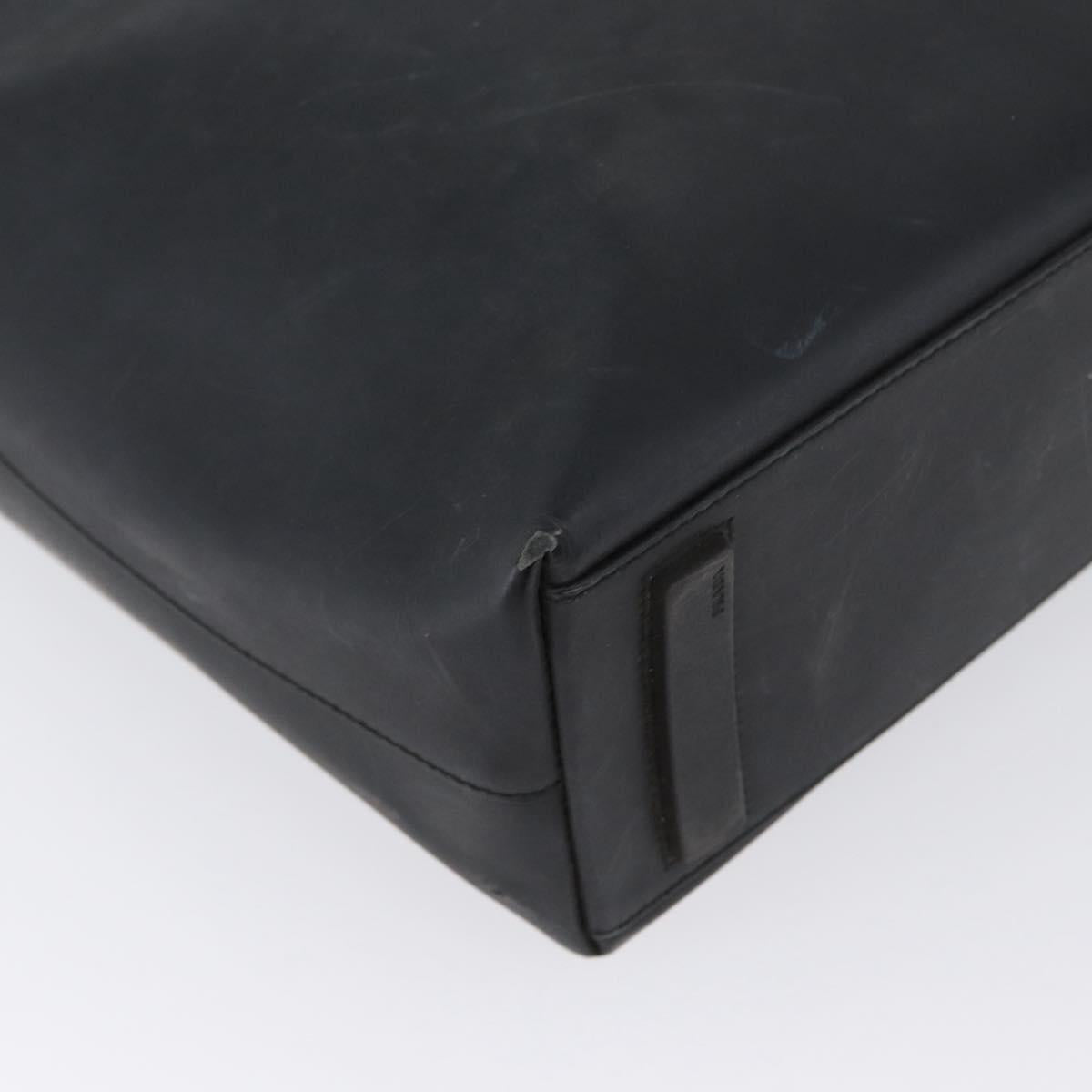 PRADA Tote Bag PVC Black Silver Auth 170971