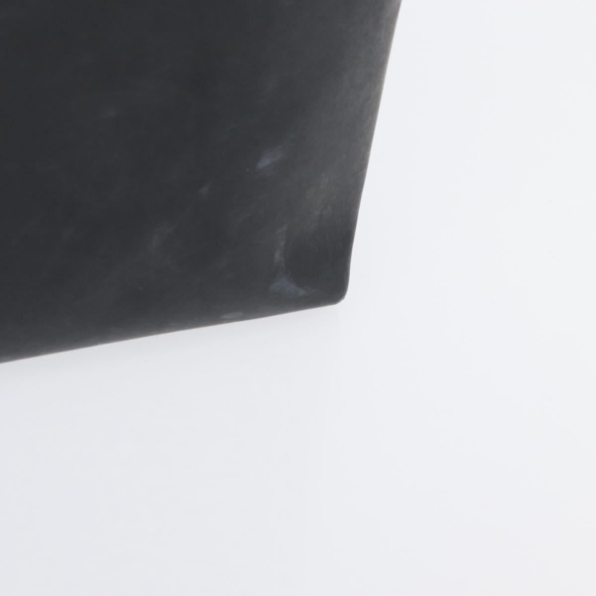 PRADA Tote Bag PVC Black Silver Auth 170971