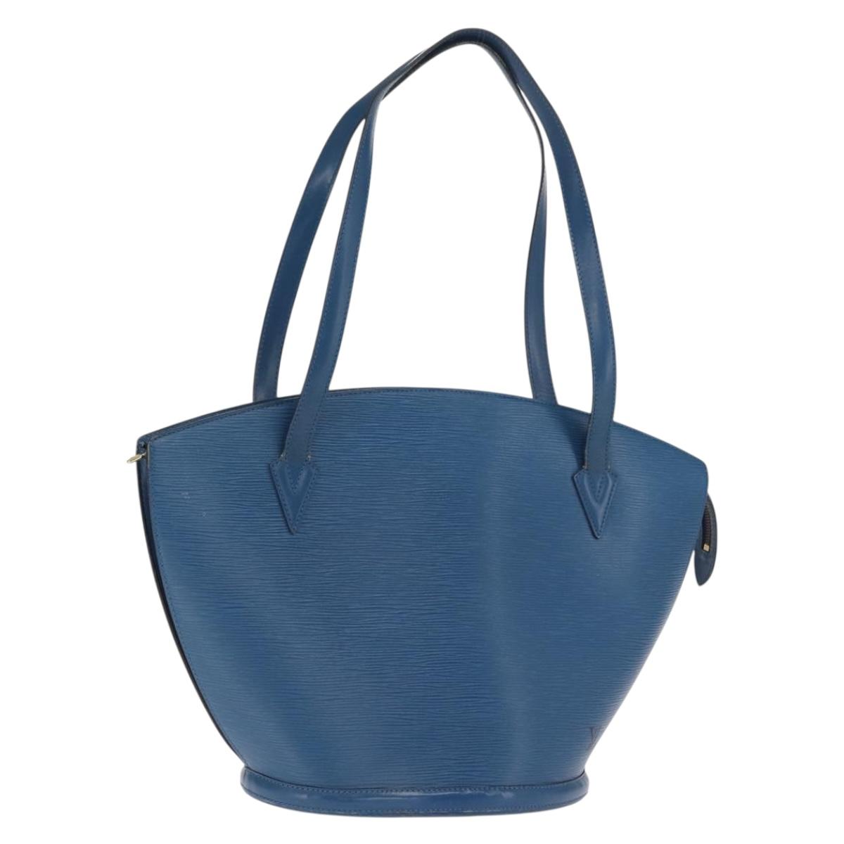 LOUIS VUITTON Epi Saint Jacques Shopping Shoulder Bag Blue M52275 LV Auth 170988