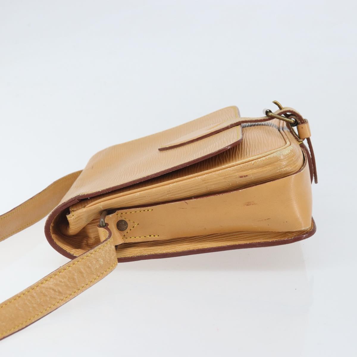 LOUIS VUITTON Epi Cartouchiere MM Shoulder Bag Beige M52246 LV Auth 170998