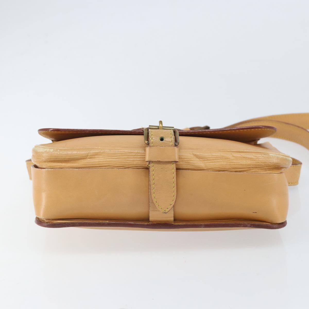 LOUIS VUITTON Epi Cartouchiere MM Shoulder Bag Beige M52246 LV Auth 170998