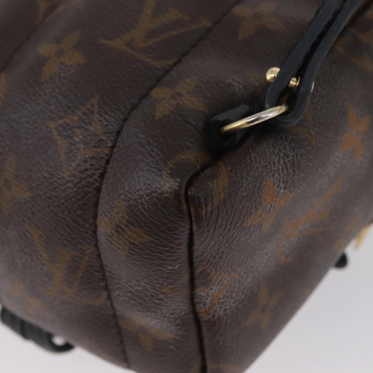 LOUIS VUITTON Monogram Palm Springs MINI Backpack M44873 LV Auth 171013