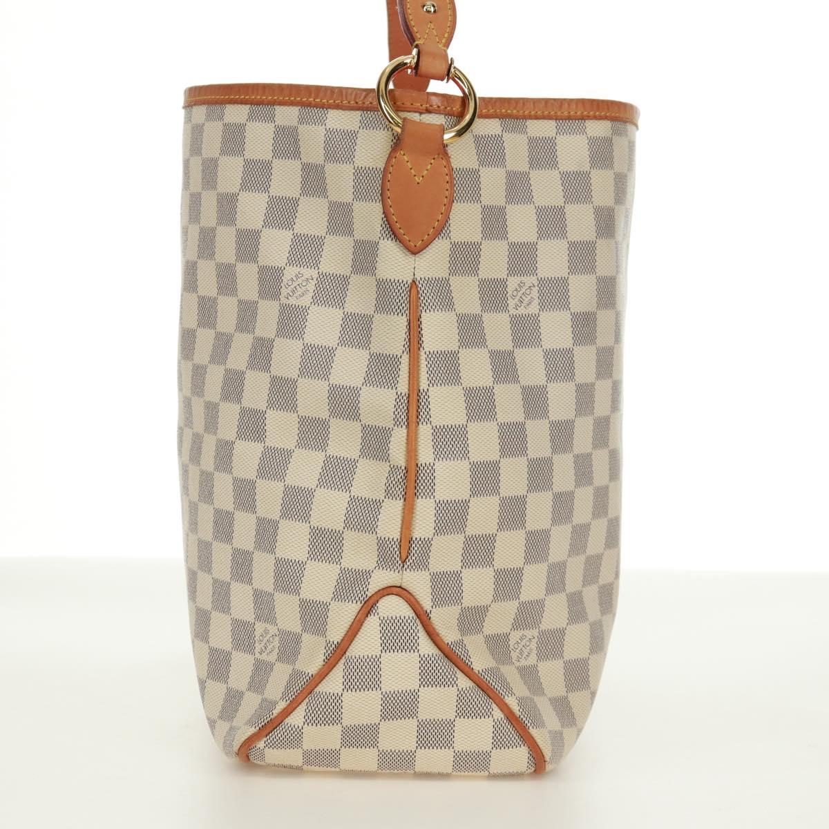 LOUIS VUITTON Damier Azur Delightful MM Shoulder Bag N41448 LV Auth 171015V