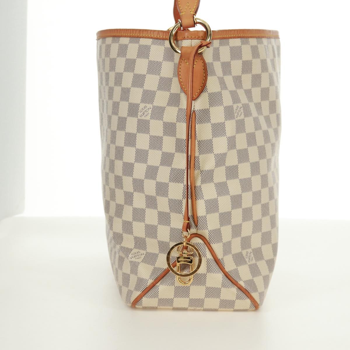 LOUIS VUITTON Damier Azur Delightful MM Shoulder Bag N41448 LV Auth 171015V