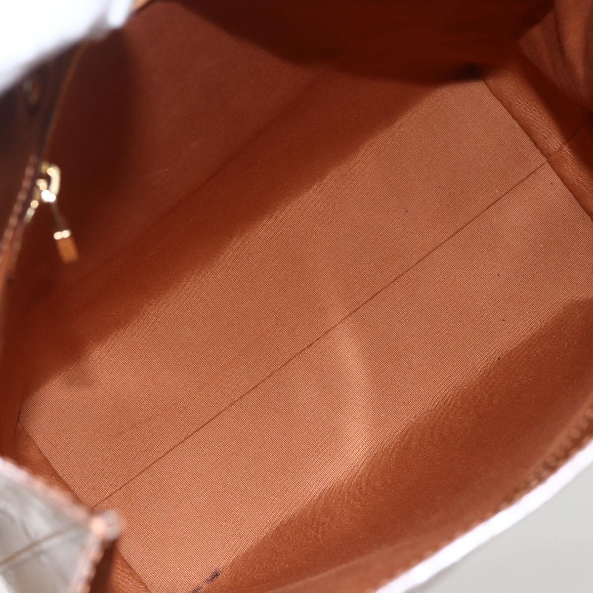 LOUIS VUITTON Monogram Vernis Reade MM Hand Bag Bronze M91143 LV Auth 171026