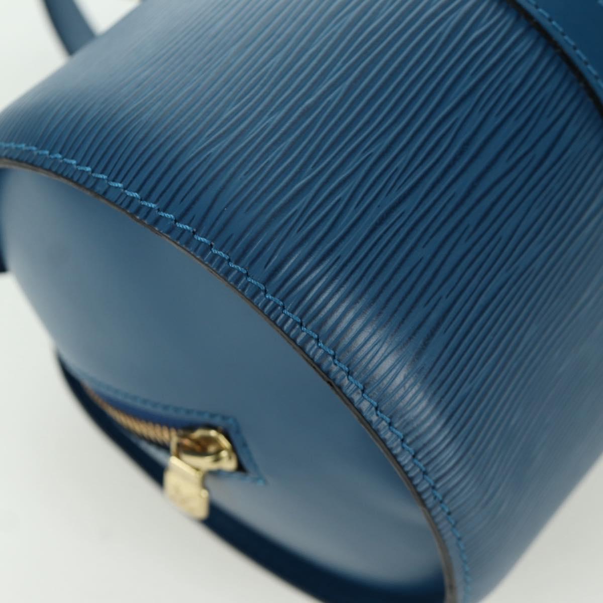 LOUIS VUITTON Epi Soufflot Hand Bag Blue M52225 LV Auth 171029A