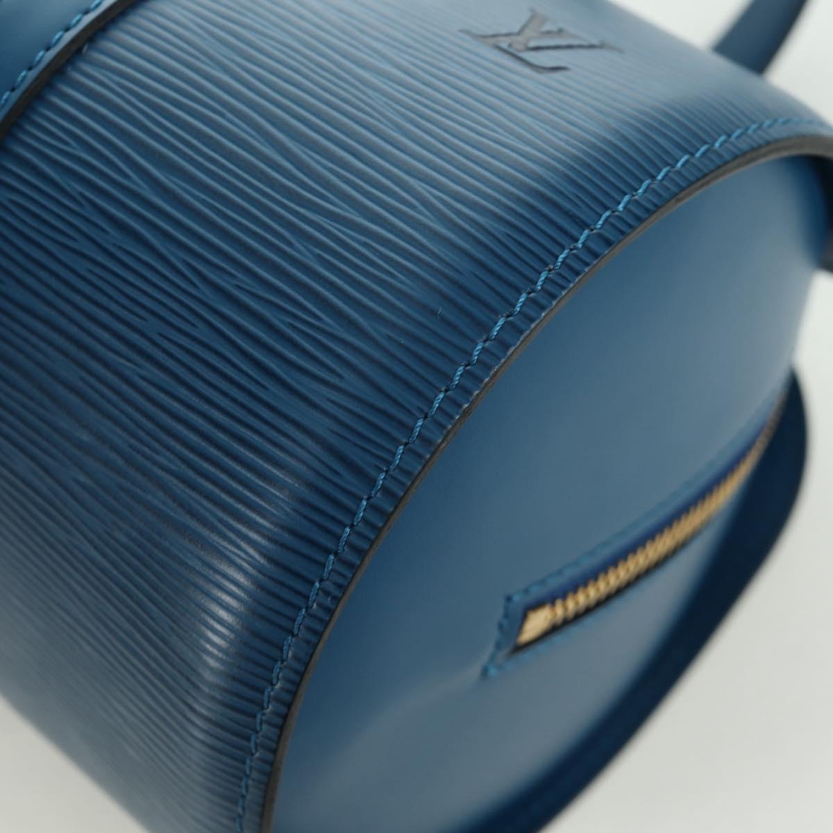 LOUIS VUITTON Epi Soufflot Hand Bag Blue M52225 LV Auth 171029A