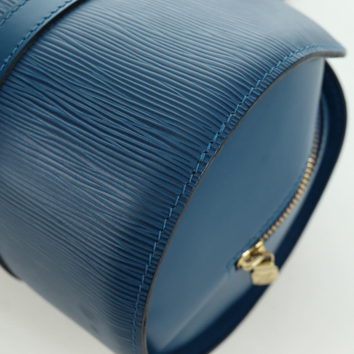 LOUIS VUITTON Epi Soufflot Hand Bag Blue M52225 LV Auth 171029A