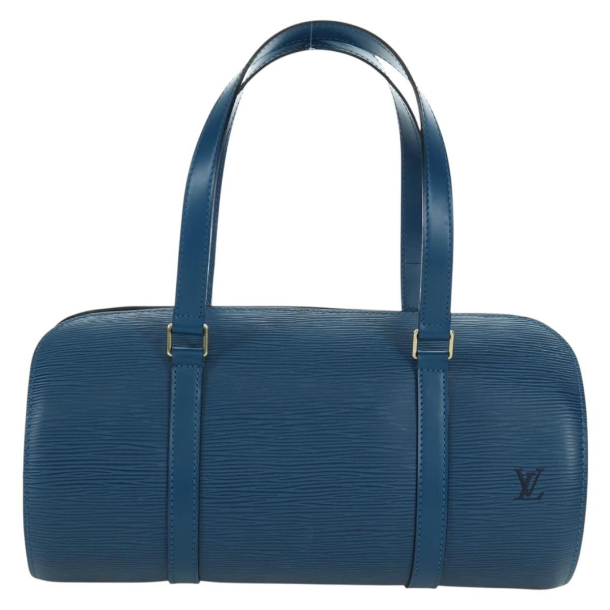 LOUIS VUITTON Epi Soufflot Hand Bag Blue M52225 LV Auth 171029A
