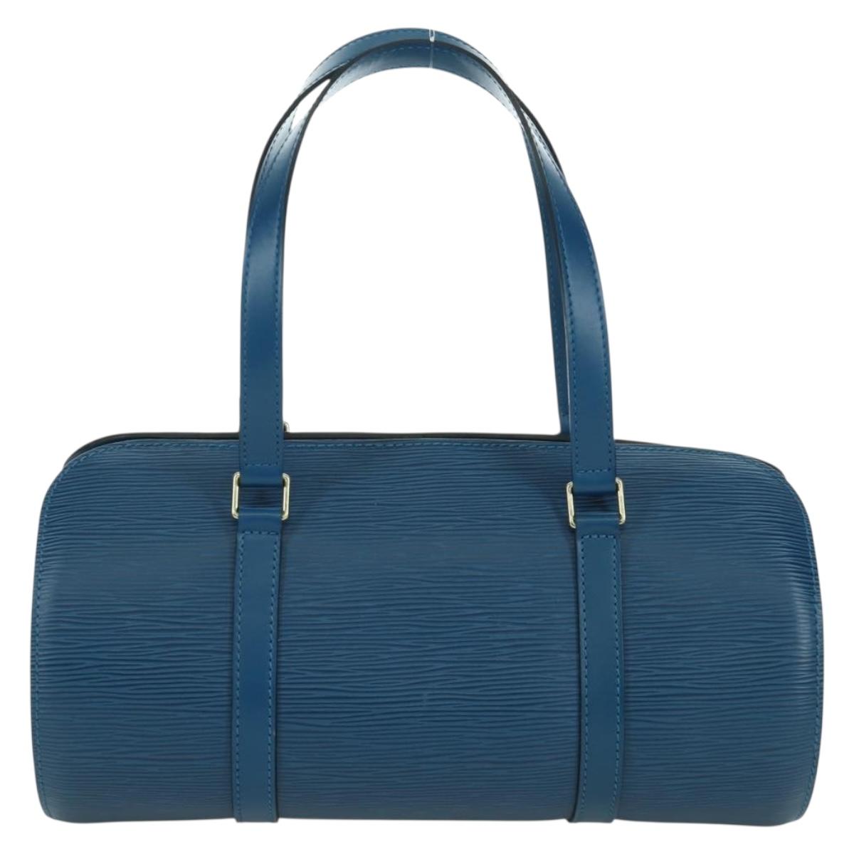 LOUIS VUITTON Epi Soufflot Hand Bag Blue M52225 LV Auth 171029A