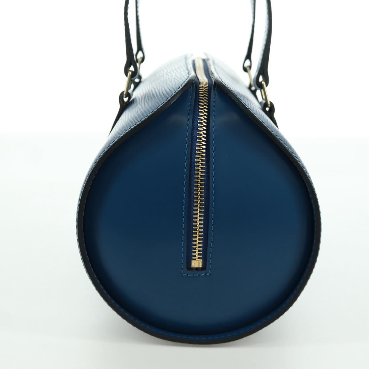 LOUIS VUITTON Epi Soufflot Hand Bag Blue M52225 LV Auth 171029A