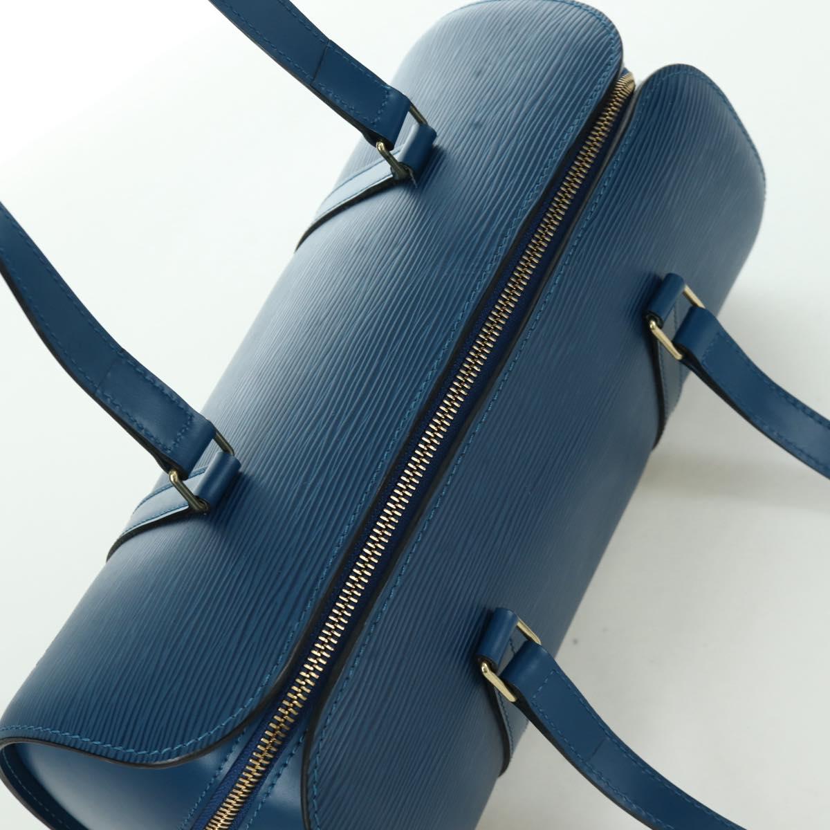 LOUIS VUITTON Epi Soufflot Hand Bag Blue M52225 LV Auth 171029A