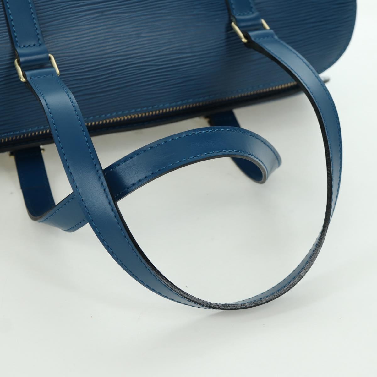LOUIS VUITTON Epi Soufflot Hand Bag Blue M52225 LV Auth 171029A