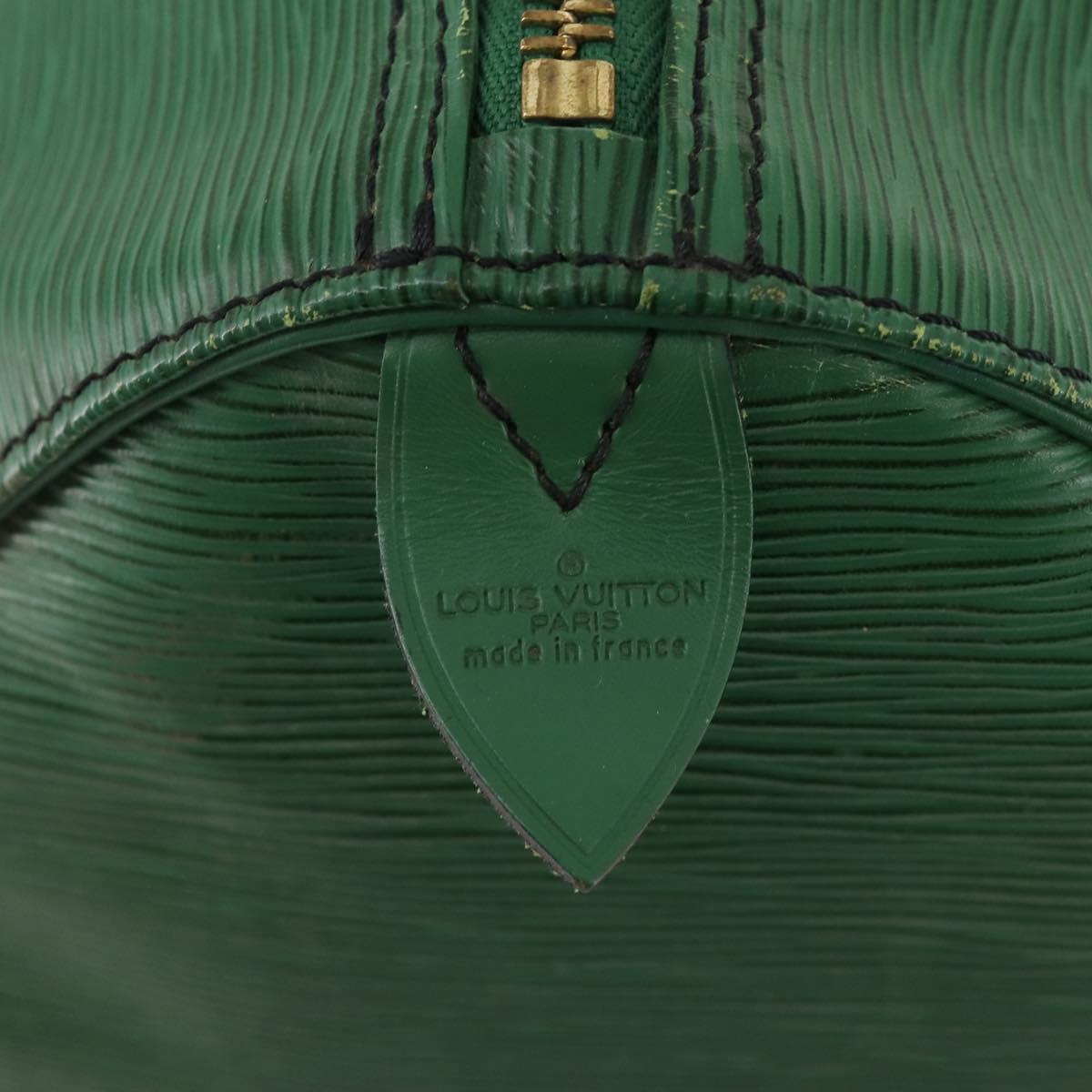 LOUIS VUITTON Epi Keepall 55 Boston Bag Green M42954 LV Auth 171031