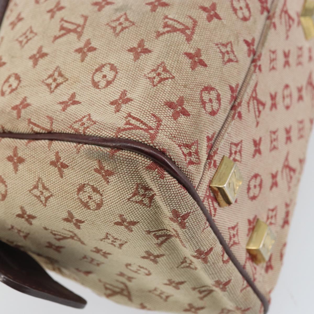 LOUIS VUITTON Monogram Mini Josephine PM Hand Bag Red M92216 LV Auth 171048