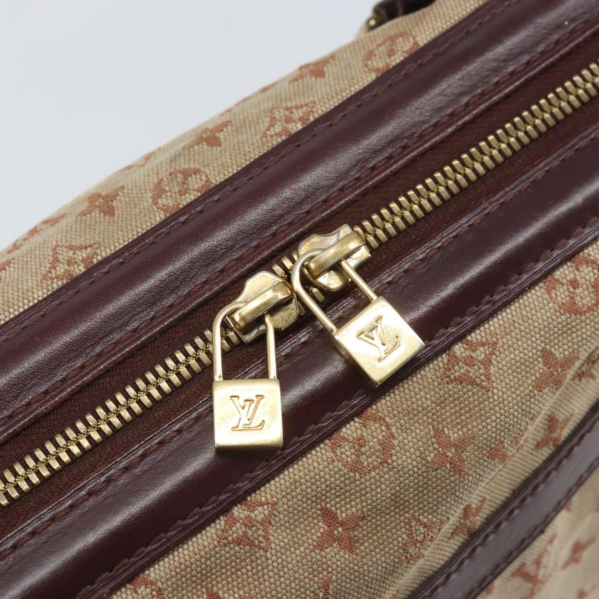LOUIS VUITTON Monogram Mini Josephine PM Hand Bag Red M92216 LV Auth 171048