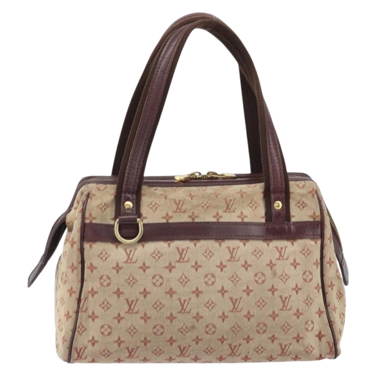 LOUIS VUITTON Monogram Mini Josephine PM Hand Bag Red M92216 LV Auth 171048