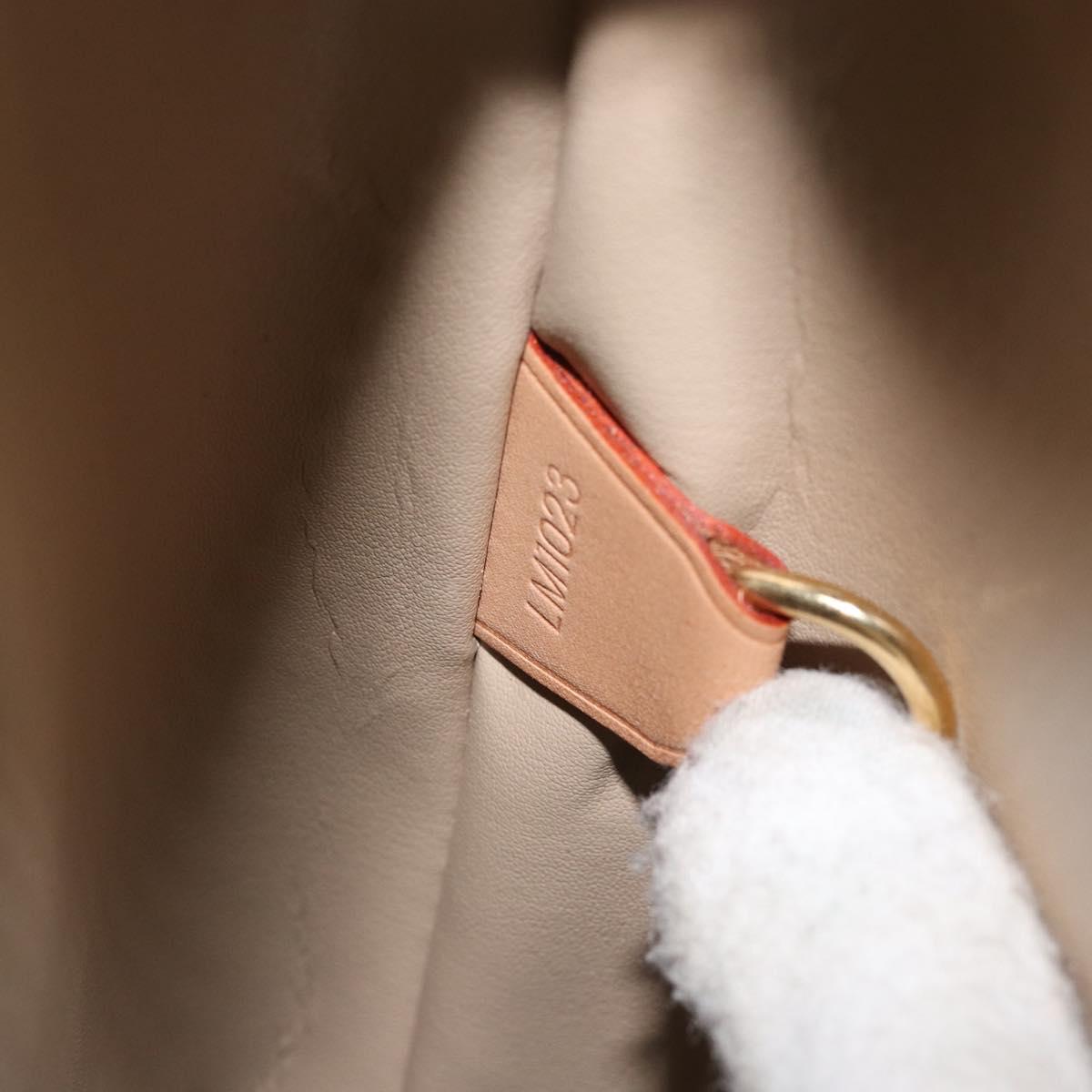 LOUIS VUITTON Monogram Vernis Houston Hand Bag Beige M91004 LV Auth 171052