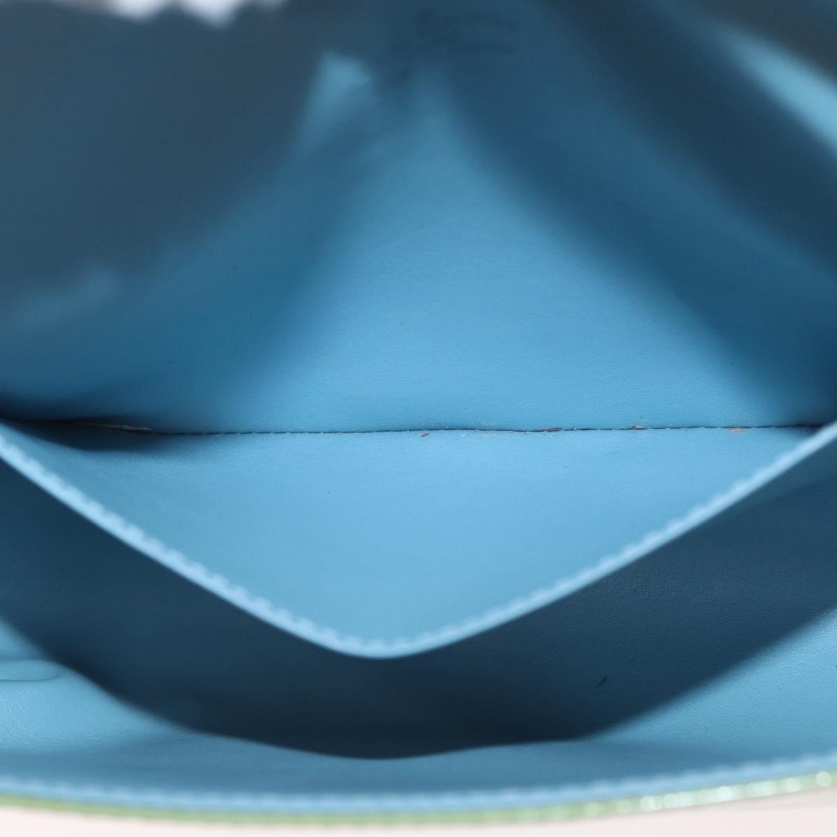 LOUIS VUITTON Monogram Vernis Thompson Street Bag Baby Blue M91009 Auth 171053