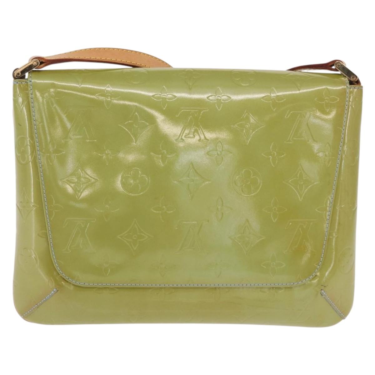 LOUIS VUITTON Monogram Vernis Thompson Street Bag Baby Blue M91009 Auth 171053