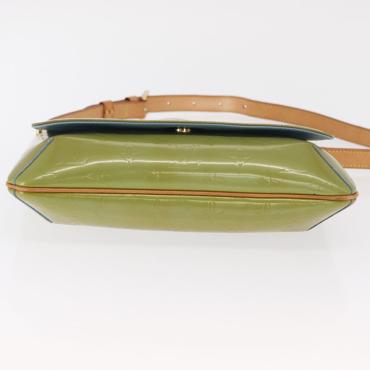LOUIS VUITTON Monogram Vernis Thompson Street Bag Baby Blue M91009 Auth 171053