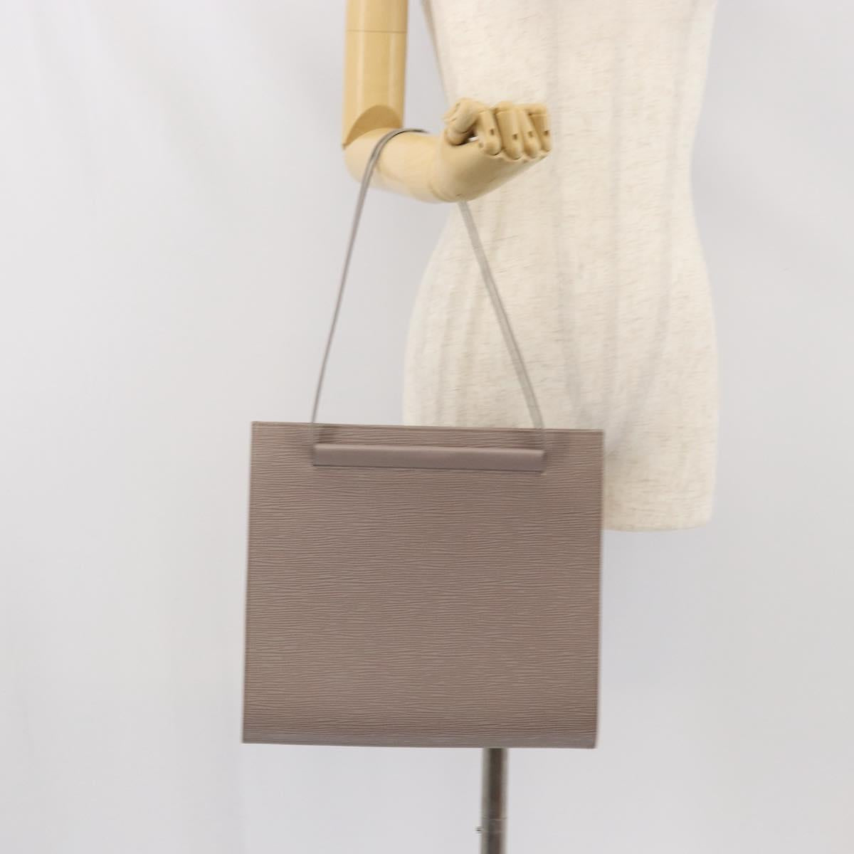 LOUIS VUITTON Epi santropen Shoulder Bag Gray Lilac M5246B LV Auth 171055