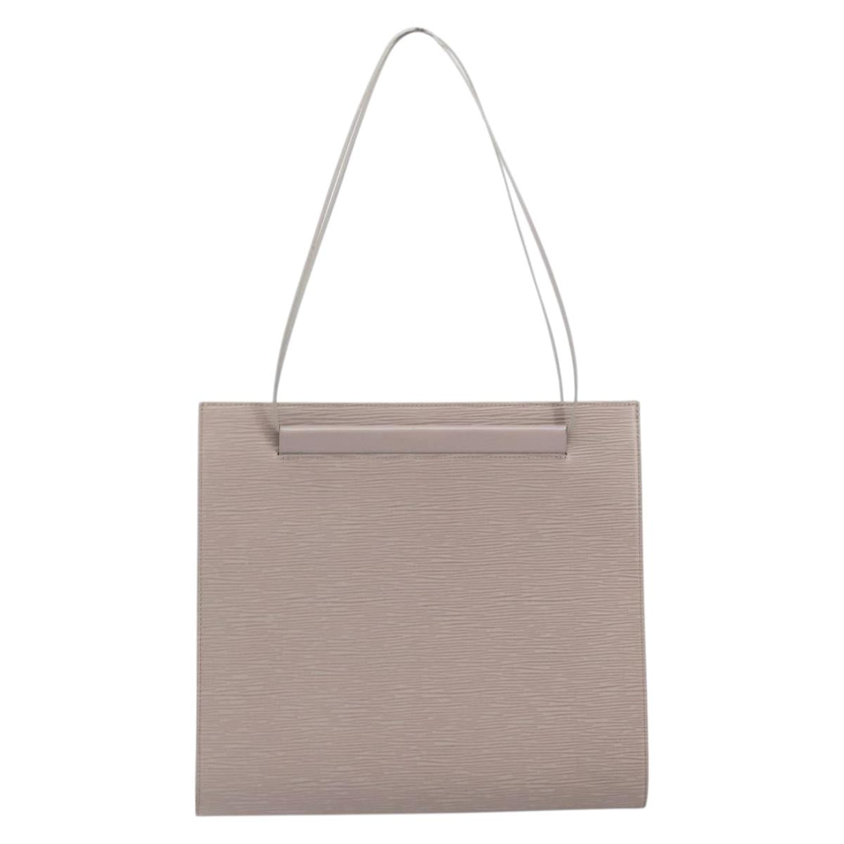 LOUIS VUITTON Epi santropen Shoulder Bag Gray Lilac M5246B LV Auth 171055