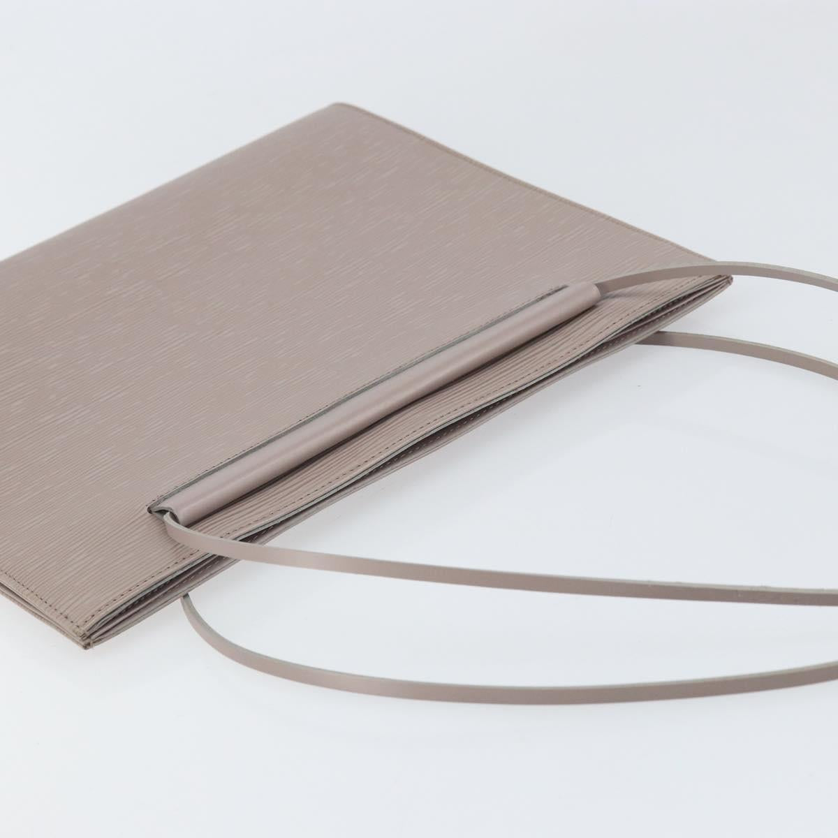 LOUIS VUITTON Epi santropen Shoulder Bag Gray Lilac M5246B LV Auth 171055