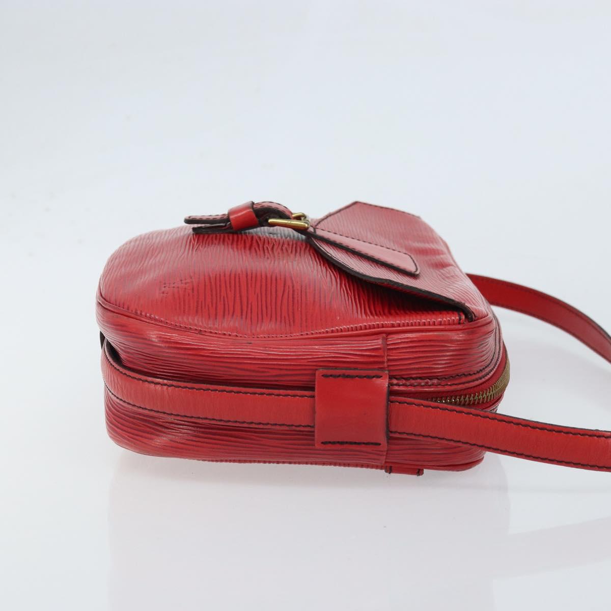 LOUIS VUITTON Epi Jeune Fille MM Shoulder Bag Red M52157 LV Auth 171057