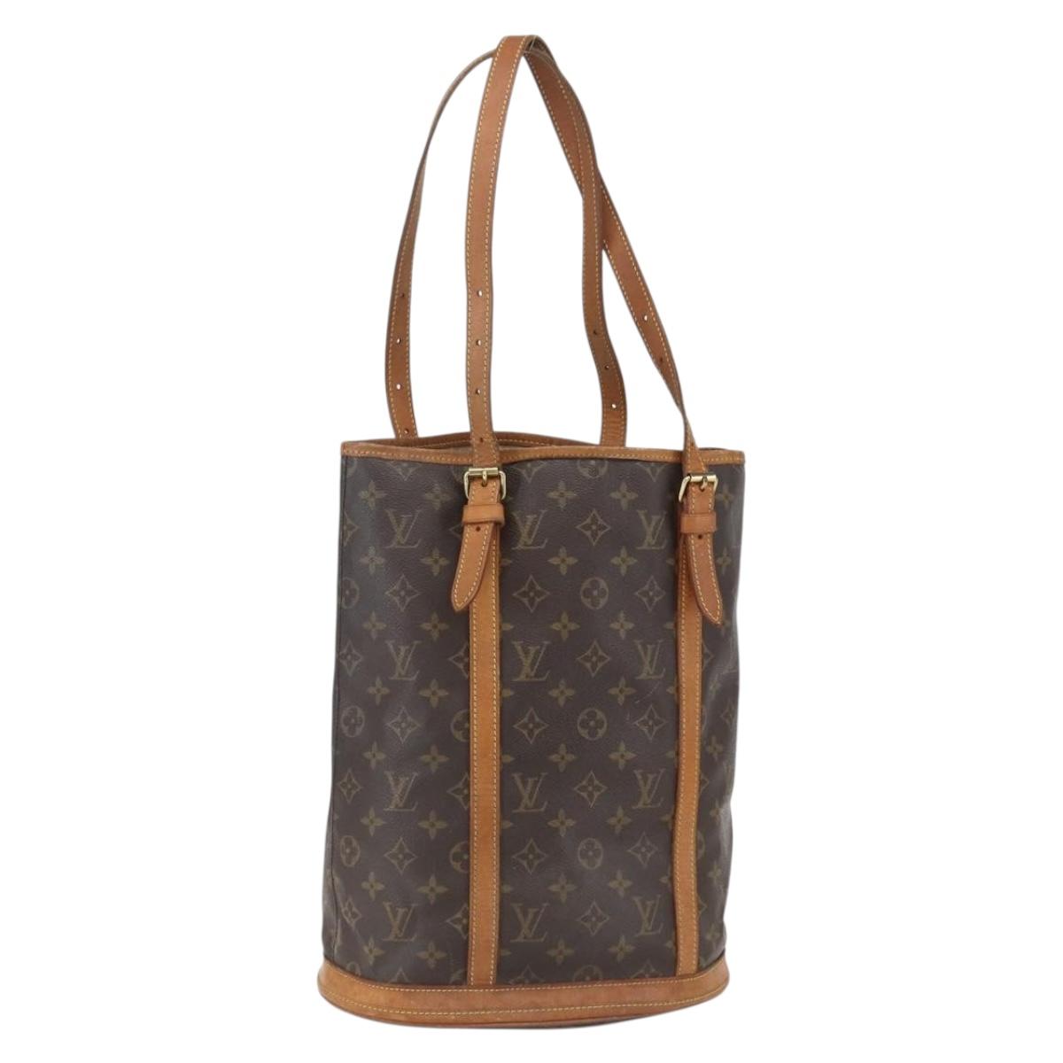LOUIS VUITTON Monogram Bucket GM Shoulder Bag M42236 LV Auth 171077