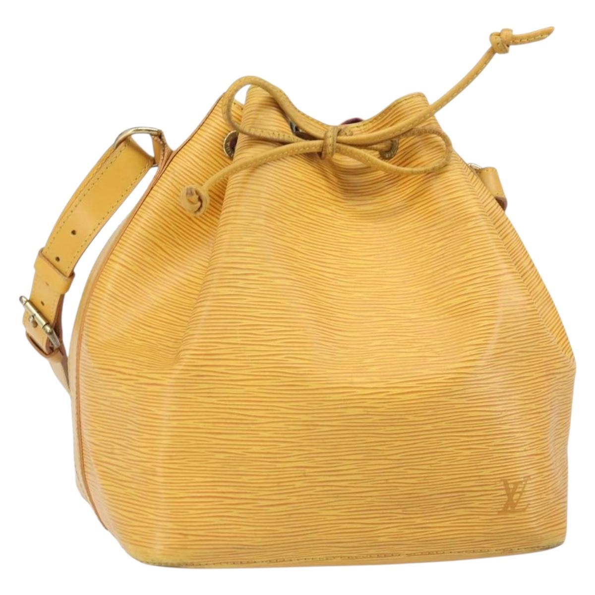 LOUIS VUITTON Epi Petit Noe Shoulder Bag Yellow M44109 LV Auth 171081