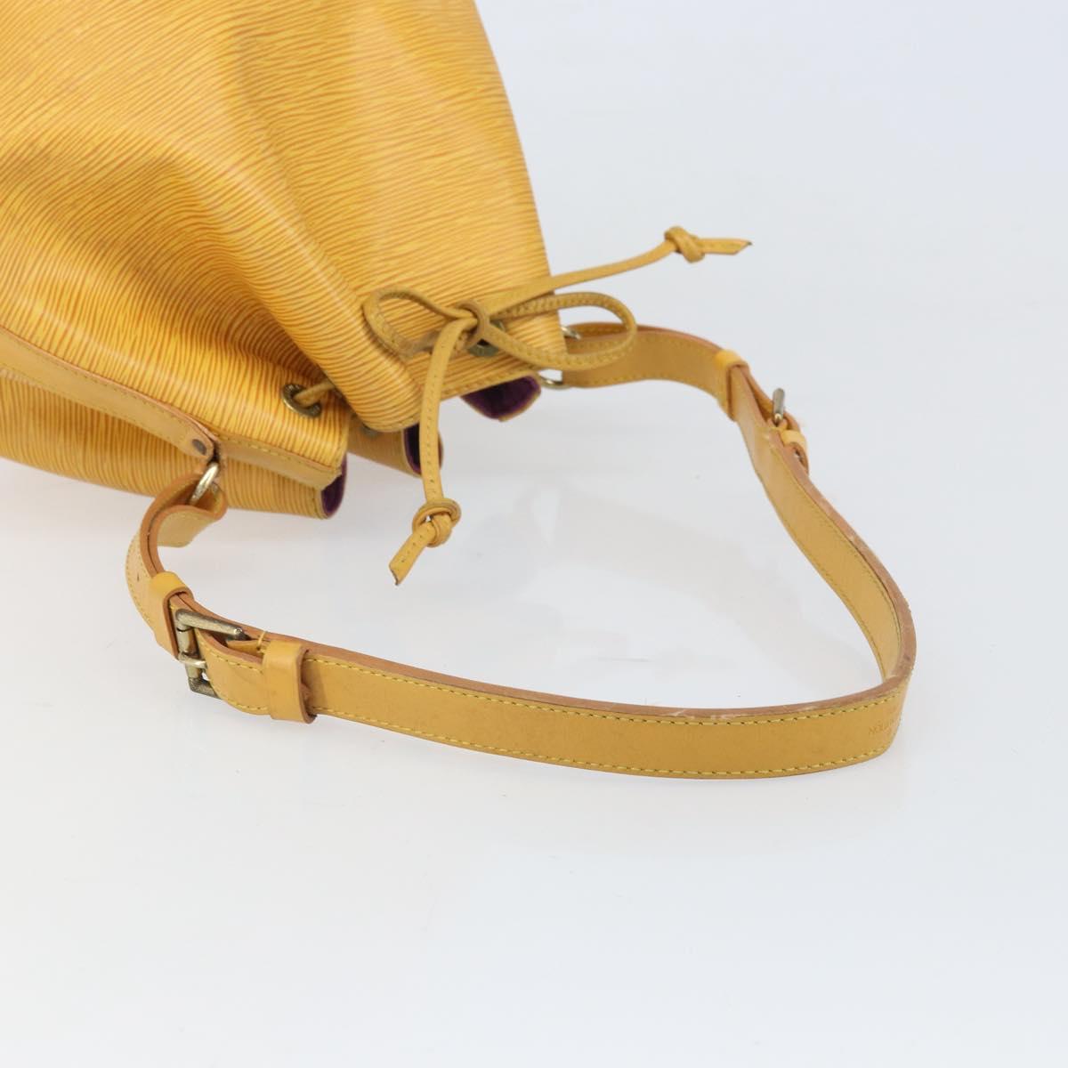 LOUIS VUITTON Epi Petit Noe Shoulder Bag Yellow M44109 LV Auth 171081