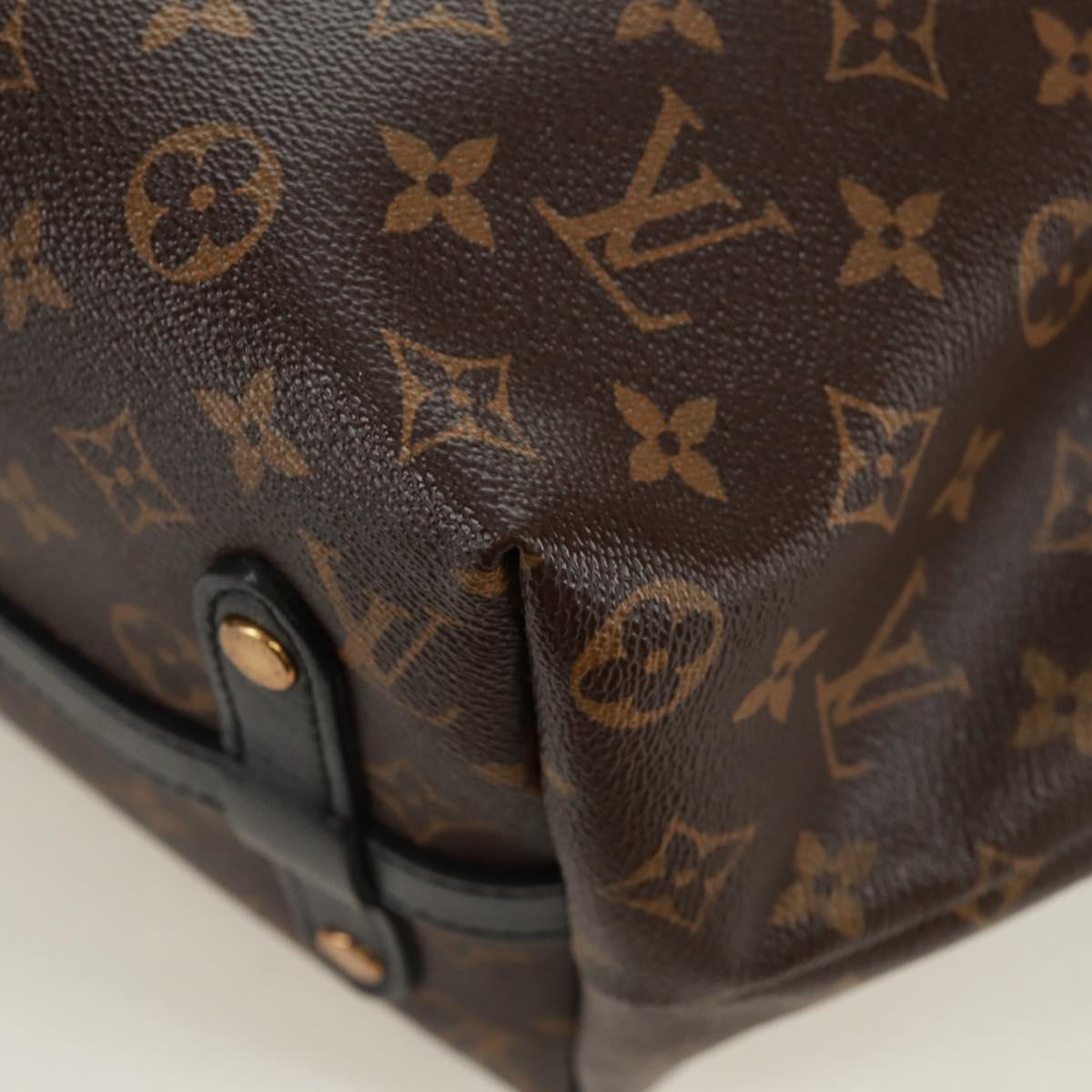 LOUIS VUITTON Monogram block street marine Bag Blue Black M40504 LV Auth 171103M