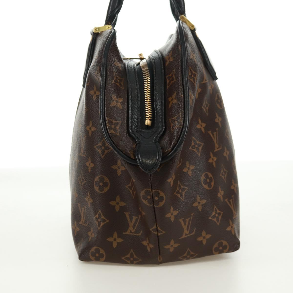 LOUIS VUITTON Monogram block street marine Bag Blue Black M40504 LV Auth 171103M