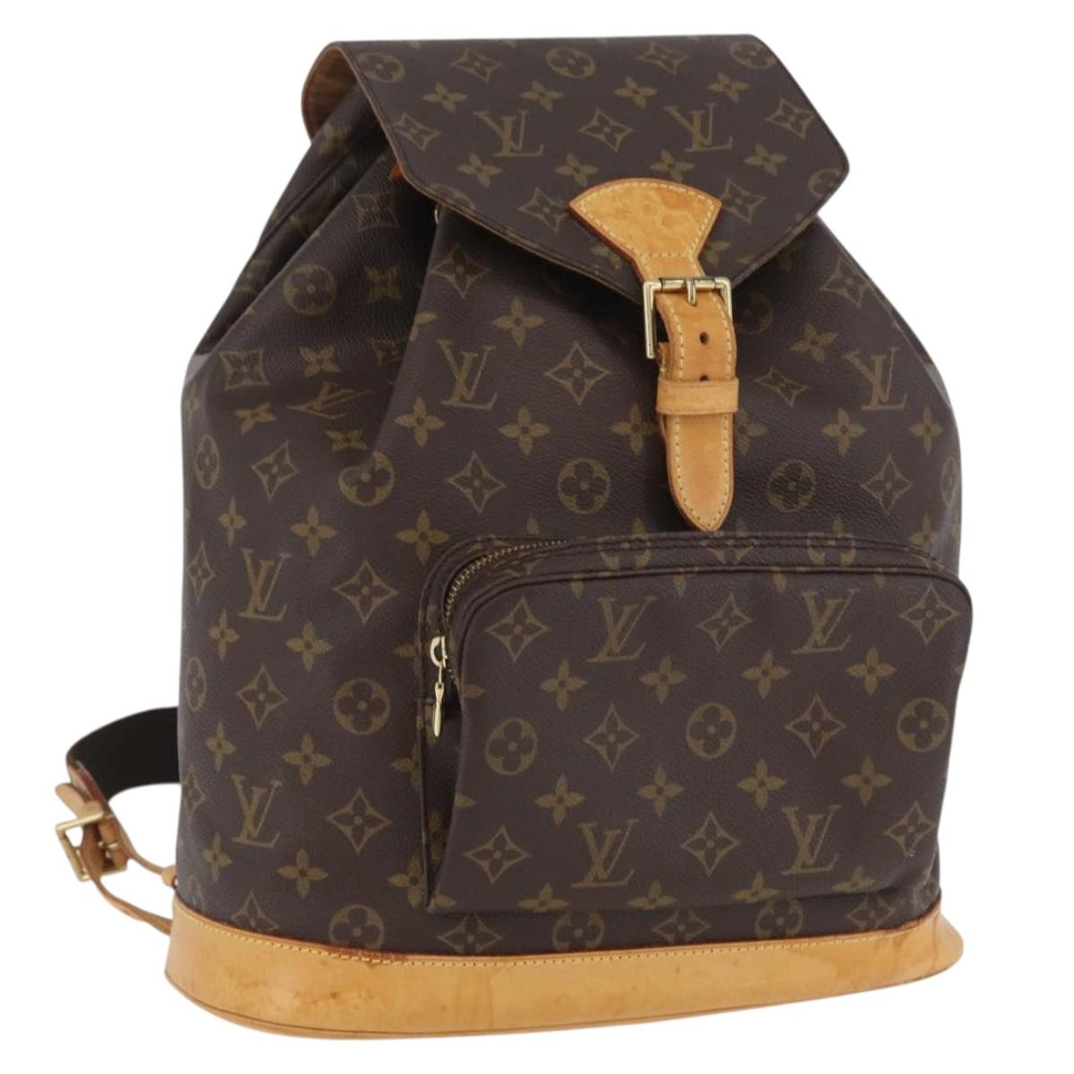 LOUIS VUITTON Monogram Montsouris GM Backpack M51135 LV Auth 171113