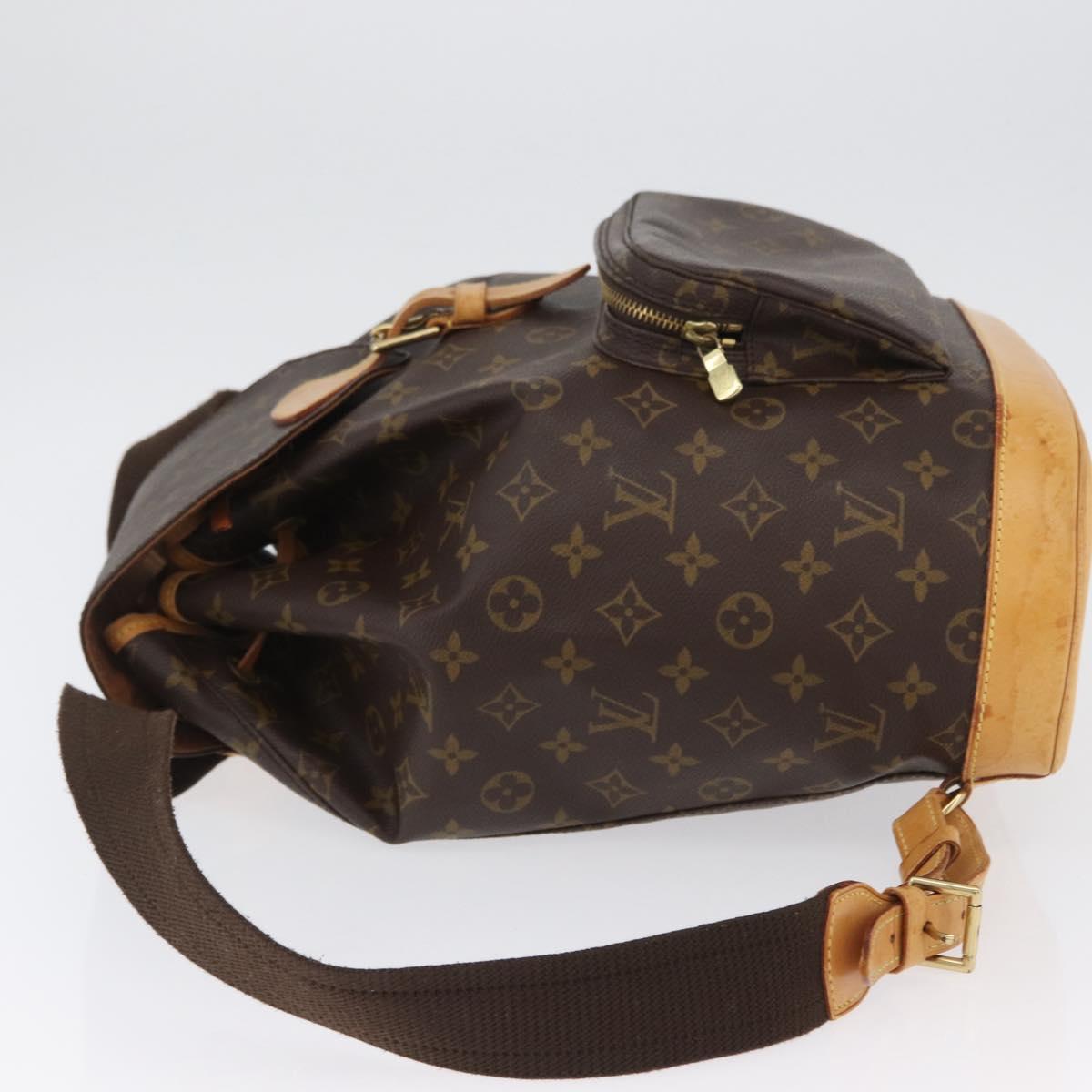 LOUIS VUITTON Monogram Montsouris GM Backpack M51135 LV Auth 171113