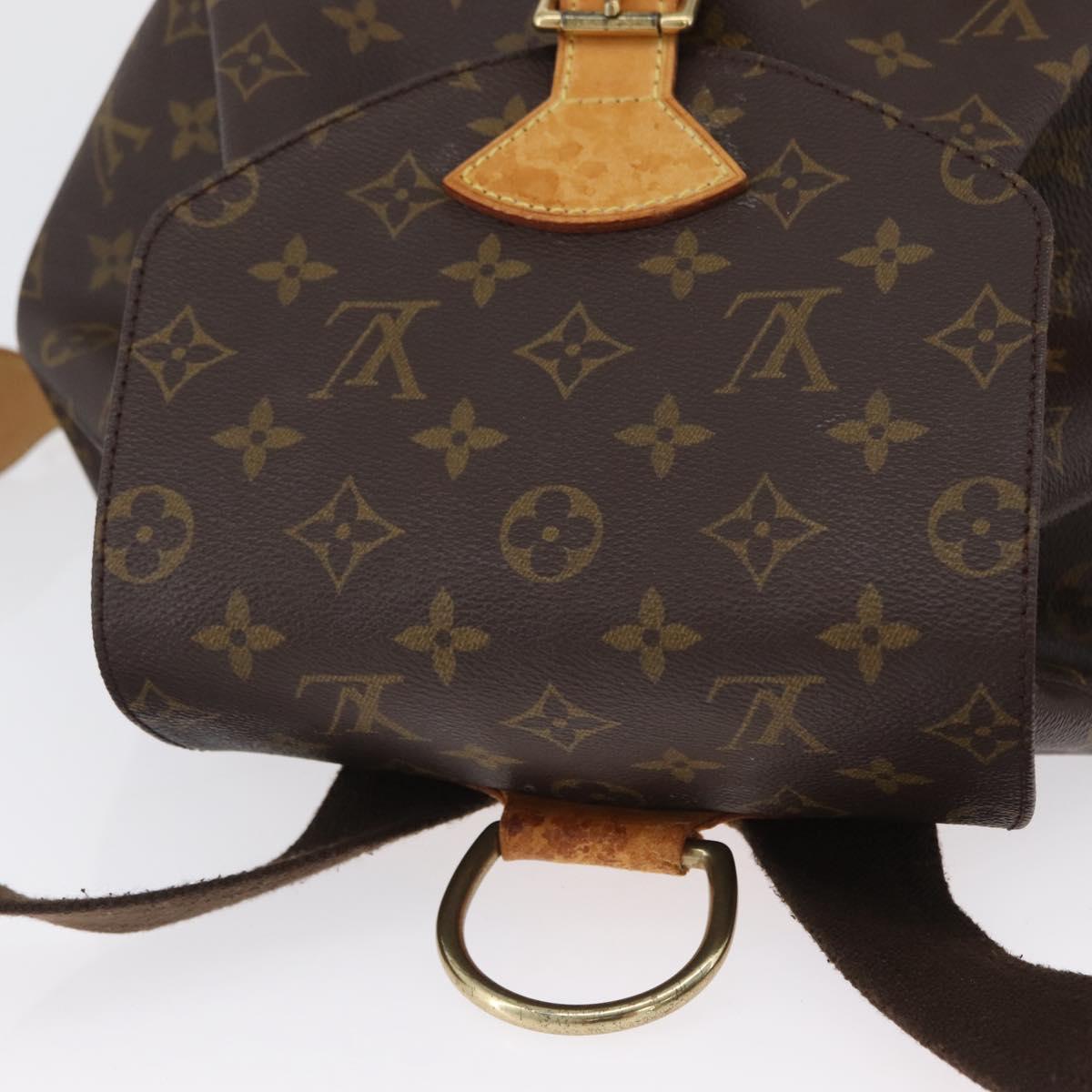 LOUIS VUITTON Monogram Montsouris GM Backpack M51135 LV Auth 171113