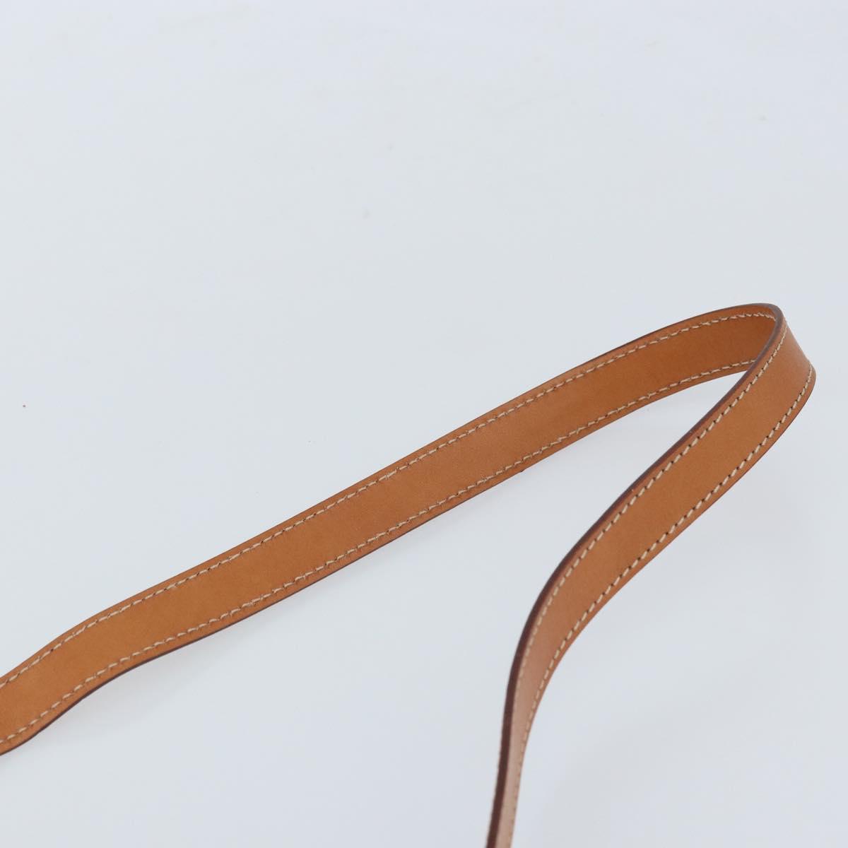 CELINE Macadam Canvas Hand Bag PVC Leather 2way Brown Gold Auth 171116