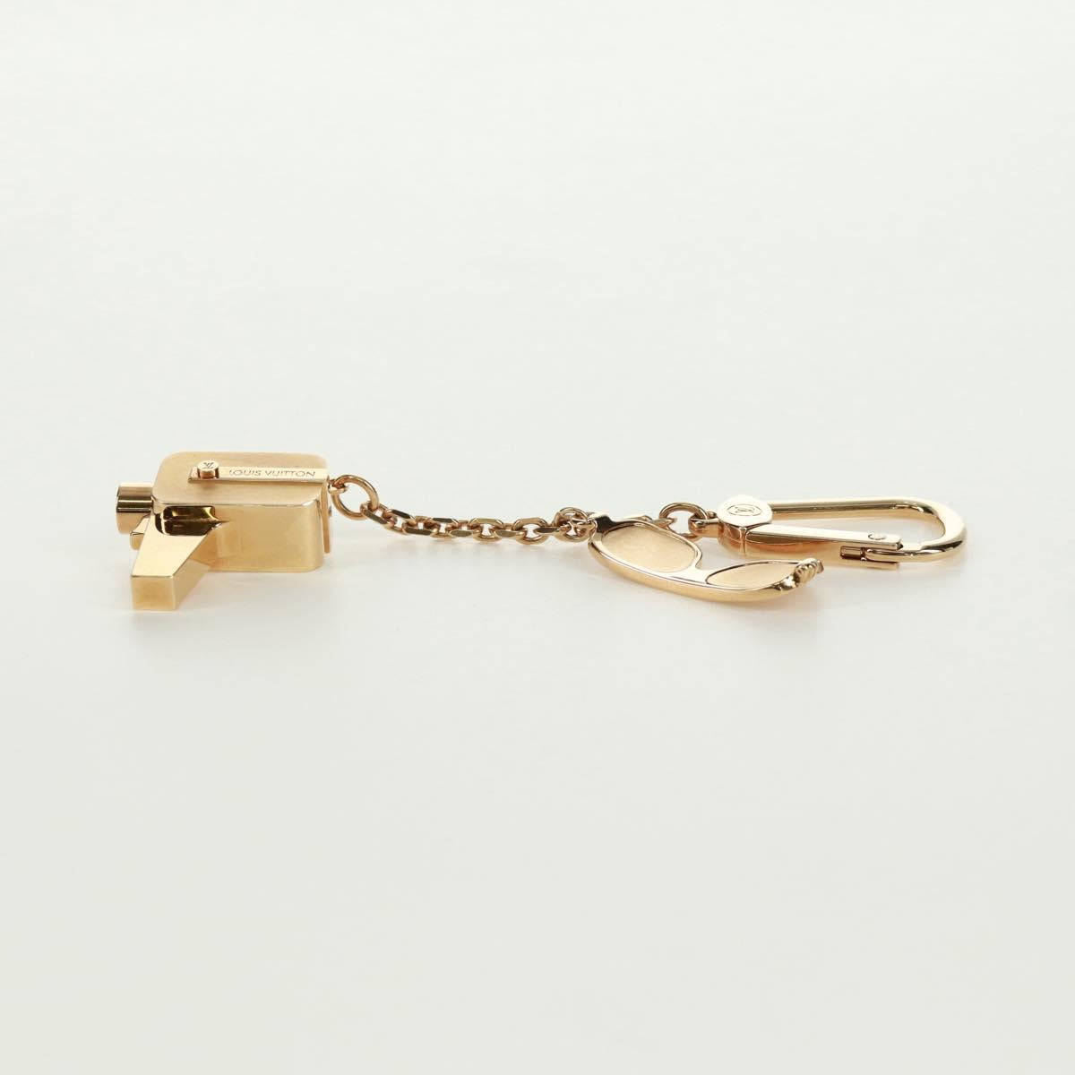 LOUIS VUITTON Porte Cles Cannes Key Holder metal Gold M65383 LV Auth 171129M