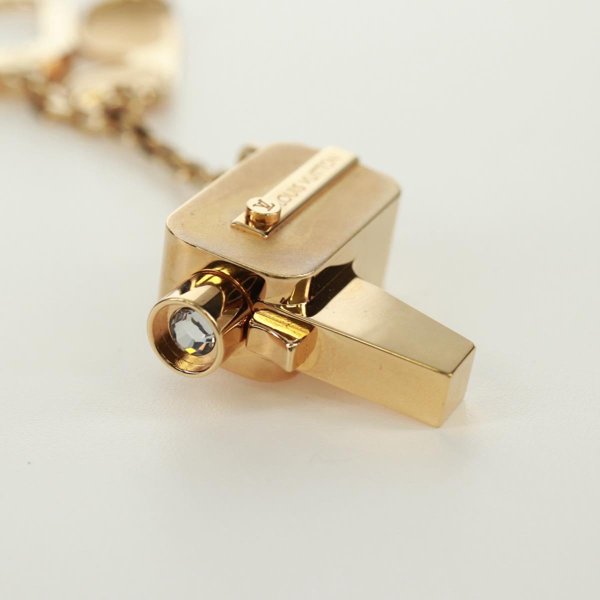 LOUIS VUITTON Porte Cles Cannes Key Holder metal Gold M65383 LV Auth 171129M