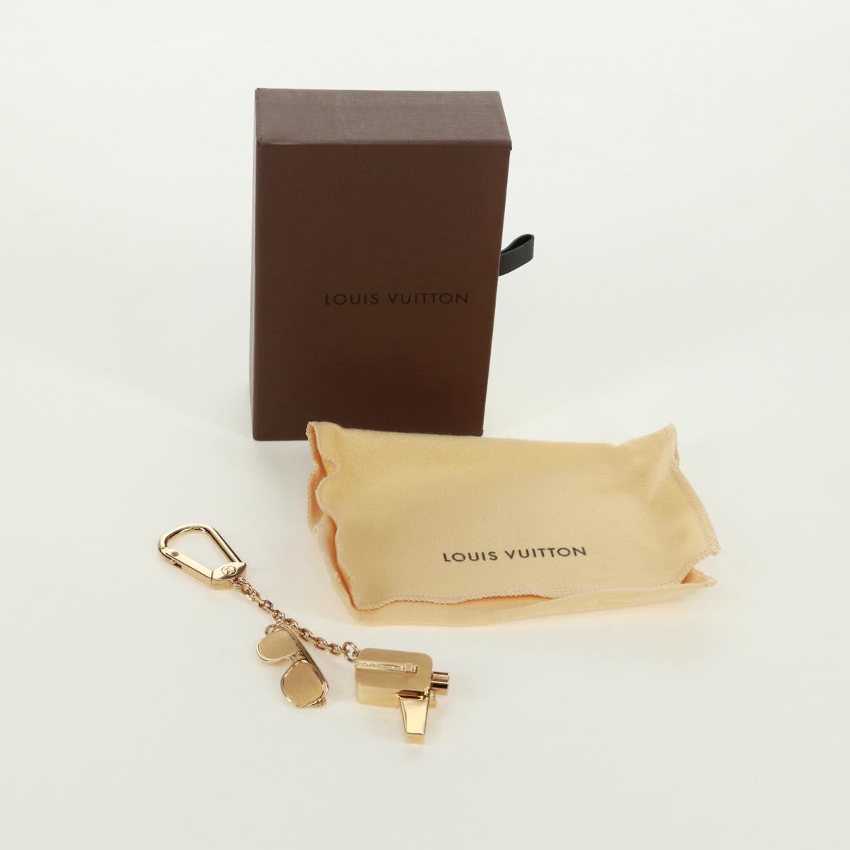 LOUIS VUITTON Porte Cles Cannes Key Holder metal Gold M65383 LV Auth 171129M
